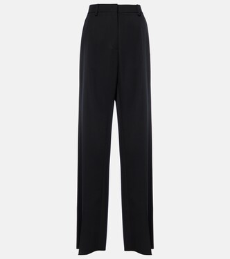 Grisaille virgin wool straight pants | Valentino