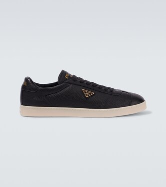 Lane leather sneakers | Prada