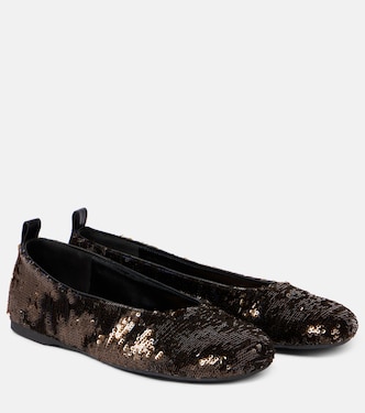 Ballerinas mit Pailletten | JW Anderson