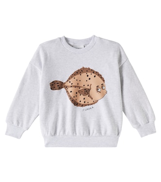 Printed cotton jersey sweatshirt | Mini Rodini