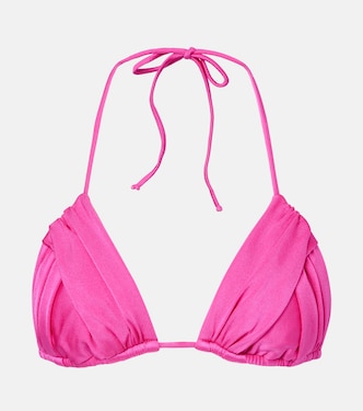 Jasmin ruched triangle bikini top | Bananhot