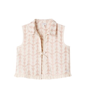 Gilet Neeltje in cotone con stampa | Donsje