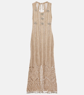 Crochet embellished midi dress | Rabanne