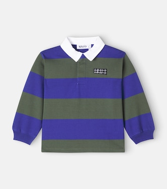 Relz striped cotton polo sweater | Molo