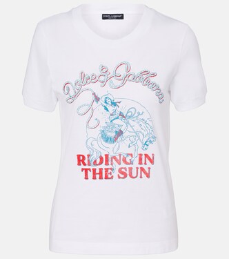 Printed cotton jersey T-shirt | Dolce&Gabbana
