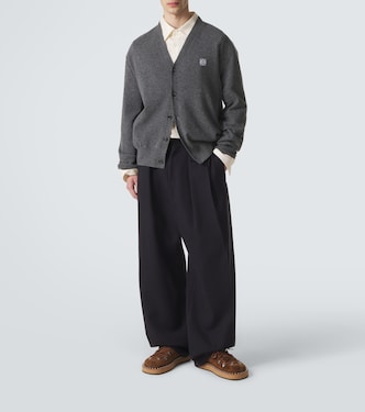 Anagram wool cardigan in grey - Loewe | Mytheresa
