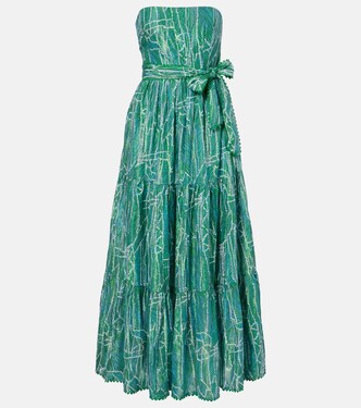 Maxikleid Thelma aus einem Baumwollgemisch | Poupette St Barth