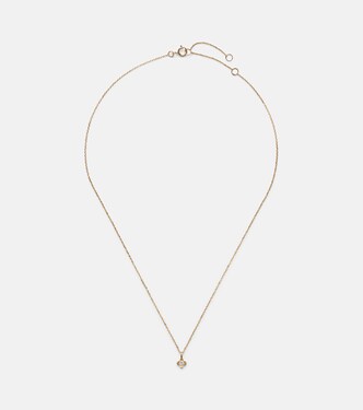 Halskette Clover aus 14kt Gelbgold (585/1000) mit Diamanten | Stone and Strand