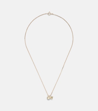 Halskette Koala aus 18kt Gelbgold (750/1000) und 9kt Gelbgold (375/1000) mit Emaille udn Diamanten | Yvonne Léon