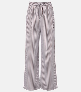Striped cotton and silk wide-leg pants | Dolce&Gabbana