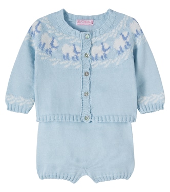 Baby Cordero cardigan and shorts set | La Coqueta