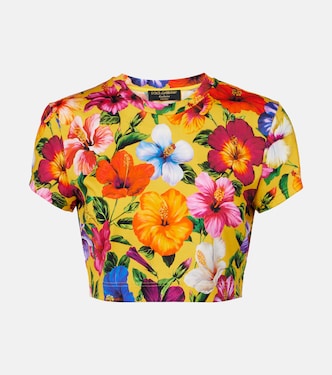 Cropped-Top aus Baumwolle | Dolce&Gabbana