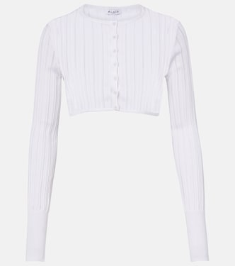 Cropped knitted cardigan | Alaïa