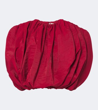 Crop top de tafetán en mezcla de seda | Magda Butrym