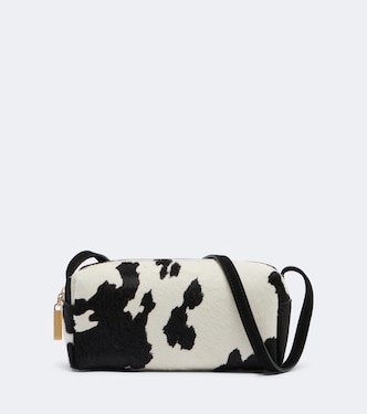 Kye Mini calf hair and suede crossbody bag | Khaite
