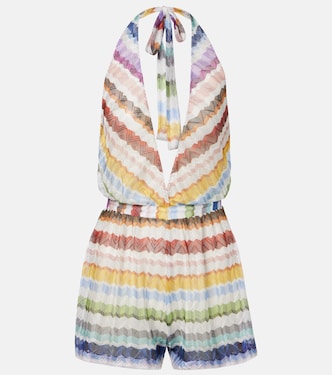 Zigzag halterneck romper | Missoni