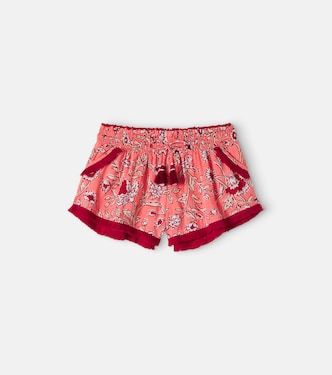 Lulu floral fringed shorts | Poupette St Barth Kids