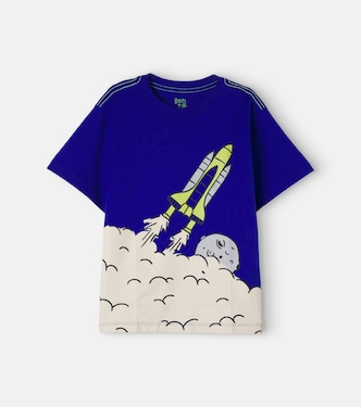 Printed cotton jersey T-shirt | Fábula