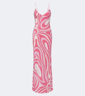 Maxikleid Marmo aus Crêpe de Chine | Pucci