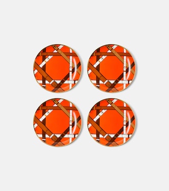 Saville Small set of 4 porcelain plates | Jonathan Adler