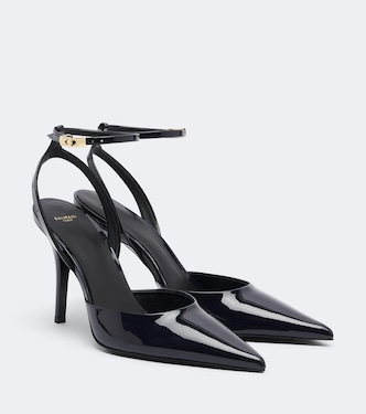 Patent leather slingback pumps | Balmain
