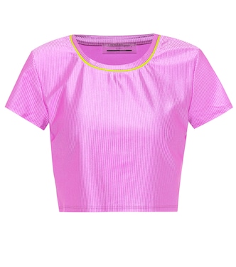 Malibu technical-jersey crop top | Lanston Sport