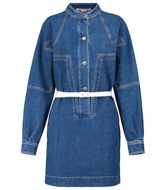 Denim shirt minidress | Stella McCartney