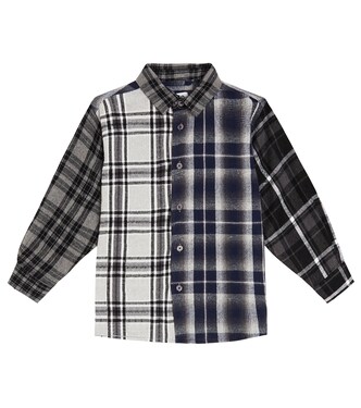 Remon checked cotton-blend flannel shirt | Molo