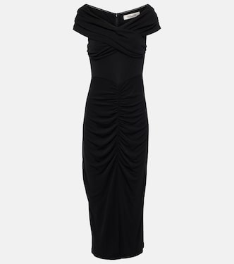 Stephen ruched jersey midi dress | Diane von Furstenberg