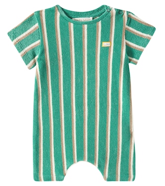 Baby Bogoma striped cotton terry playsuit | Louise Misha