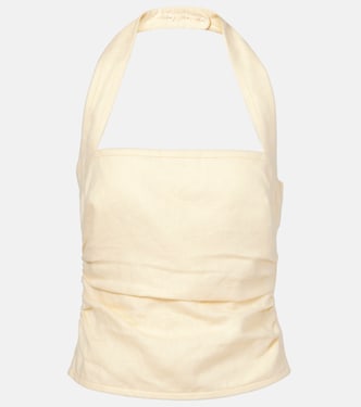 Jerry ruched linen top | SIR