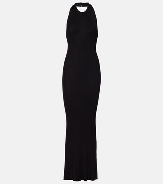 Ribbed-knit halterneck maxi dress | Nili Lotan
