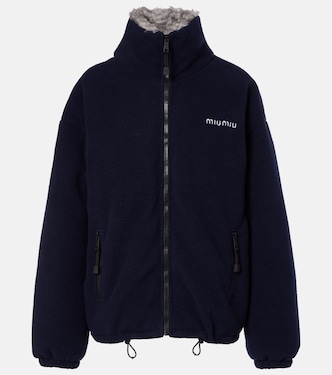 جاكيت فليس محشوة بريش الإوز | Miu Miu