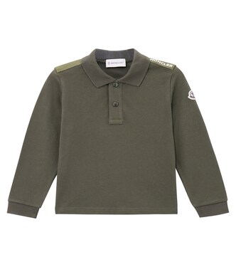 Polo de piqué de algodón con logo | Moncler Enfant