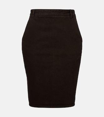 Cotton pencil skirt | Saint Laurent