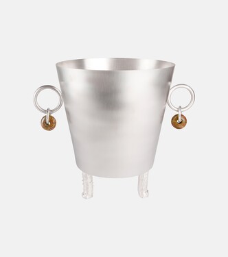 Embellished silver-plated ice bucket | Natalia Criado