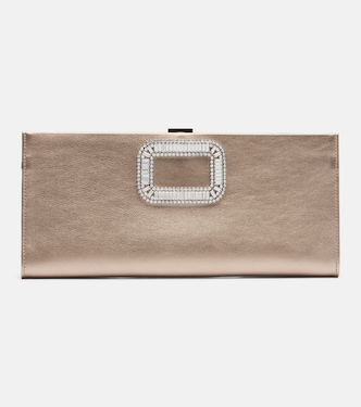 Pilgrim Small leather clutch | Roger Vivier