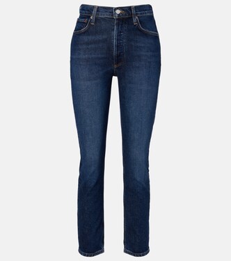 Riley high-rise straight jeans | Agolde