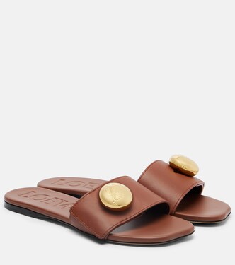 Pebble leather slides | Loewe