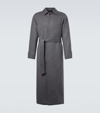 Belted wool overcoat | Saman Amel