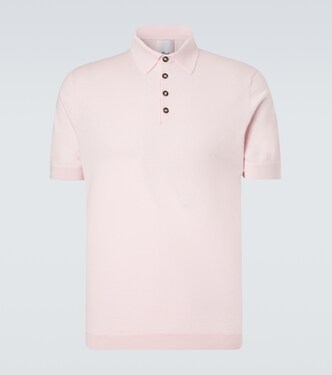 Cotton, silk, and cashmere polo shirt | Allude