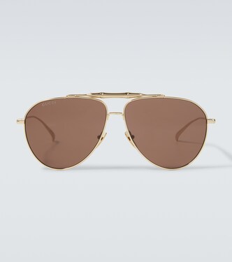 Bamboo aviator sunglasses | Gucci
