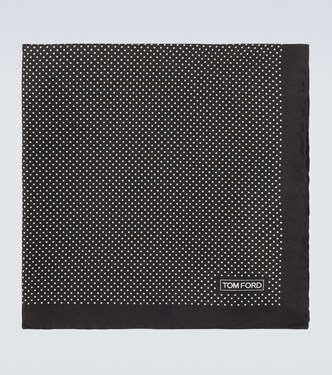 Polka-dot silk pocket square | Tom Ford