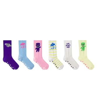 Set of 6 cotton-blend socks | Mini Rodini