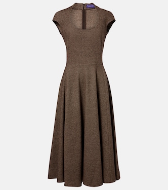 Maisey wool, silk, and cashmere midi dress | Ralph Lauren Collection