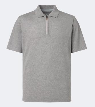 Cotton and cashmere polo sweater | Canali