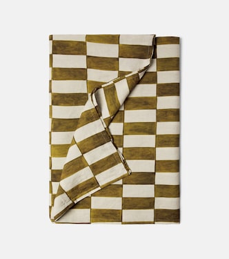 Checked linen tablecloth | Once Milano