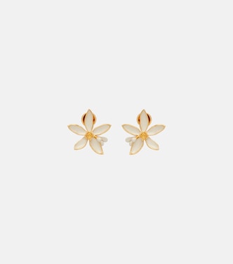 Ohrringe Orange Blossom mit Emaille | Oscar de la Renta
