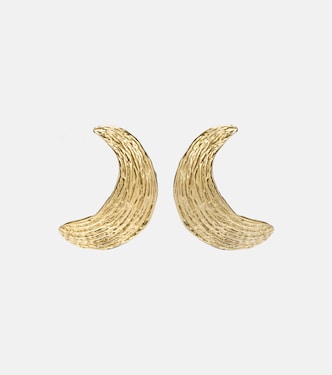 Broken Shell 24kt gold-plated earrings | Ysso