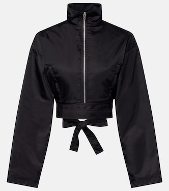 Bomber in taffettà con cintura | Alaïa